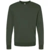 Alternative Apparel Men's Varsity Green Eco-Cozy Fleece Sweatshirt