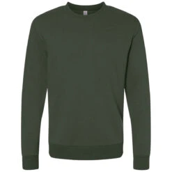 Alternative Apparel Men's Varsity Green Eco-Cozy Fleece Sweatshirt
