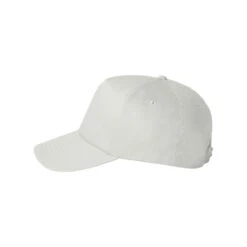 Valucap White Five-Panel Twill Cap -Sportswear Shop 8869 White 3