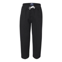 J. America Men's Black Premium Open Bottom Sweatpants