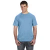 Anvil Men's Light Blue Lightweight T-Shirt