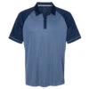 Adidas Golf Men's Collegiate Navy/Tech Ink Climacool Jacquard Raglan Polo