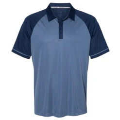 Adidas Golf Men's Collegiate Navy/Tech Ink Climacool Jacquard Raglan Polo