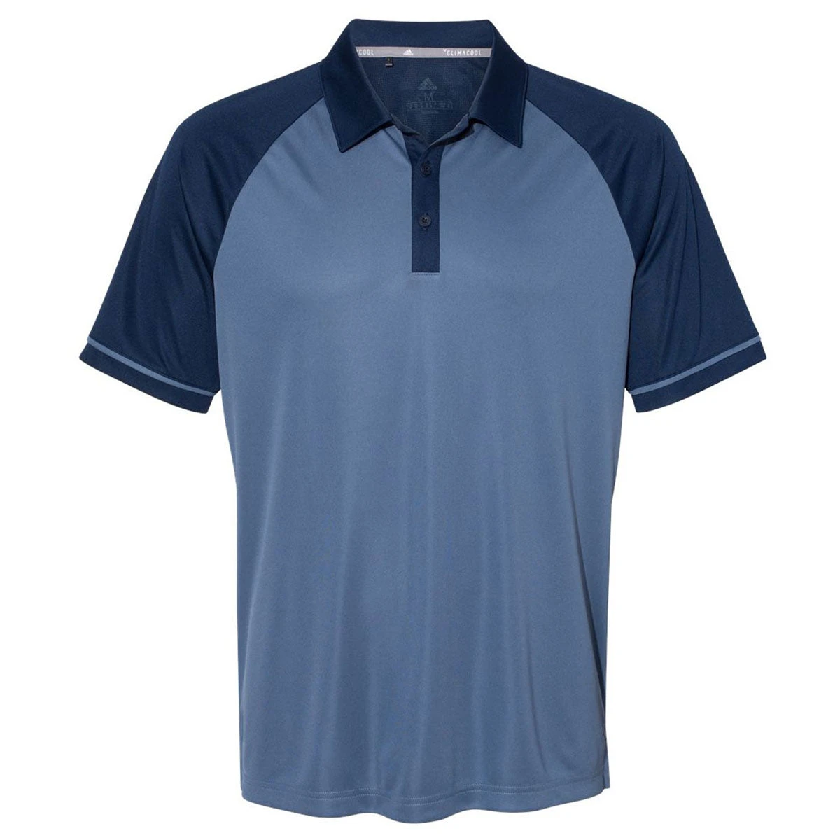 Adidas Golf Men's Collegiate Navy/Tech Ink Climacool Jacquard Raglan Polo 1 Adidas Golf Men's Collegiate Navy/Tech Ink Climacool Jacquard Raglan Polo