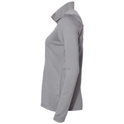 Adidas Women's Grey Three/White 3-Stripes Double Knit Full-Zip -Sportswear Shop A483 Grey Three White S