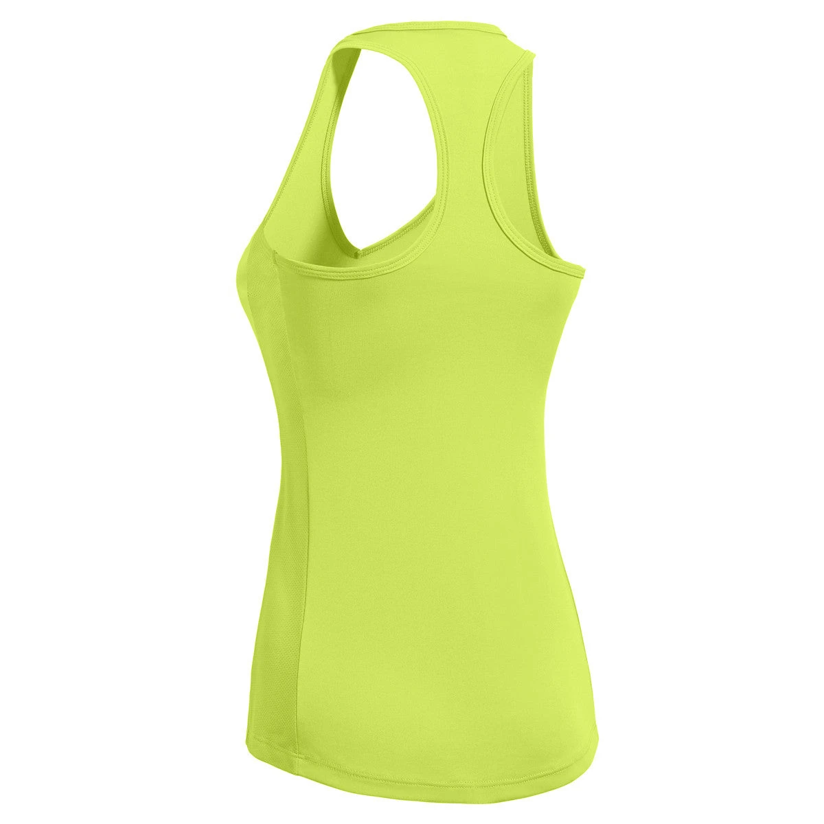 Expert Women's Safety Yellow Workout Tech Racerback 2 Expert Women's Safety Yellow Workout Tech Racerback - Image 2