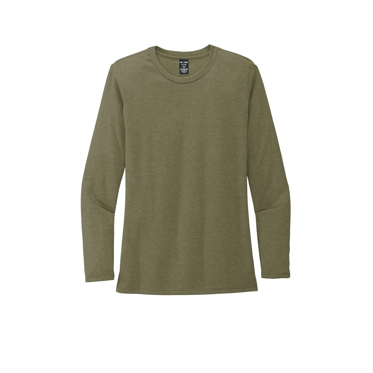 Allmade Women's Olive You Green Tri-Blend Long Sleeve Tee 1 Allmade Women's Olive You Green Tri-Blend Long Sleeve Tee
