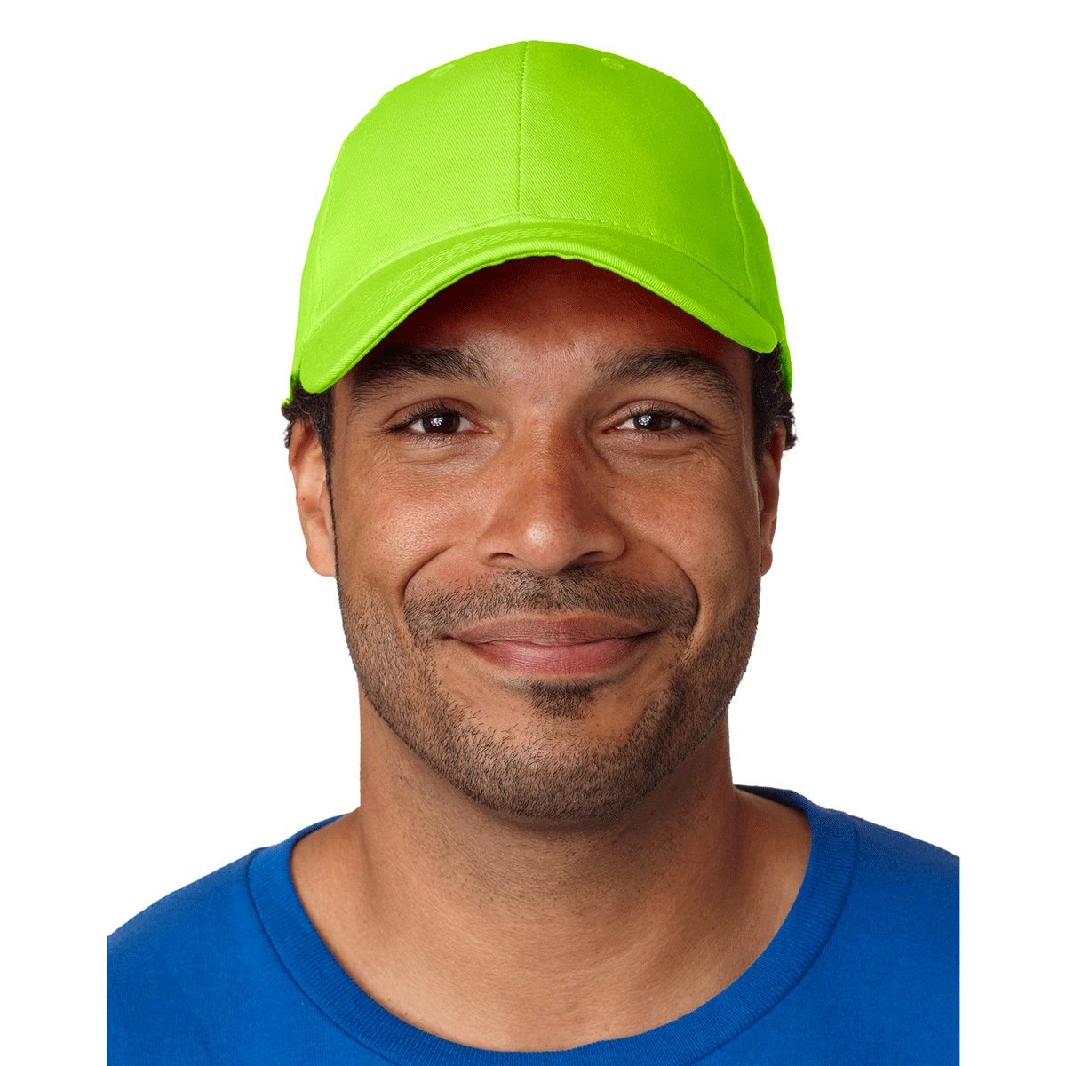 Bayside Lime Green USA Made Structured Cap 1 Bayside Lime Green USA Made Structured Cap