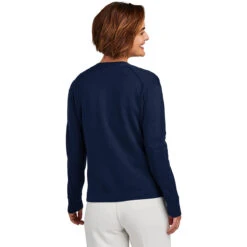 Brooks Brothers Women's Navy Blazer Cotton Stretch Cardigan Sweater -Sportswear Shop BB18405 NavyBlazer HTB