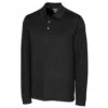 Cutter & Buck Men's Black Tall DryTec Long Sleeve Advantage Polo