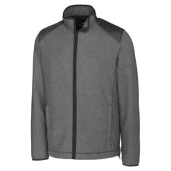 Cutter & Buck Men's Charcoal Heather Tall WeatherTec Cedar Park Full-Zip