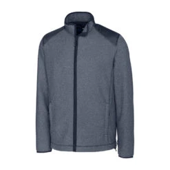 Cutter & Buck Men's Liberty Navy Tall WeatherTec Cedar Park Full-Zip