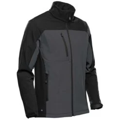 Stormtech Men's Dolphin/Black Cascades Softshell 5 Stormtech Men's Dolphin/Black Cascades Softshell -Sportswear Shop BHS 3 Dolphin Black S