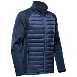 Stormtech Men's Indigo/Indigo Heather Narvik Hybrid Jacket -Sportswear Shop BRX 1 Indigo Indigo Heather S