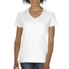 Comfort Colors Women's White Midweight RS V-Neck T-Shirt