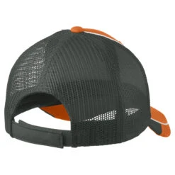 Port Authority Flare Orange/ White/ Magnet Grey Colorblock Mesh Back Cap -Sportswear Shop C904 Flare Orange White Magnet Grey B