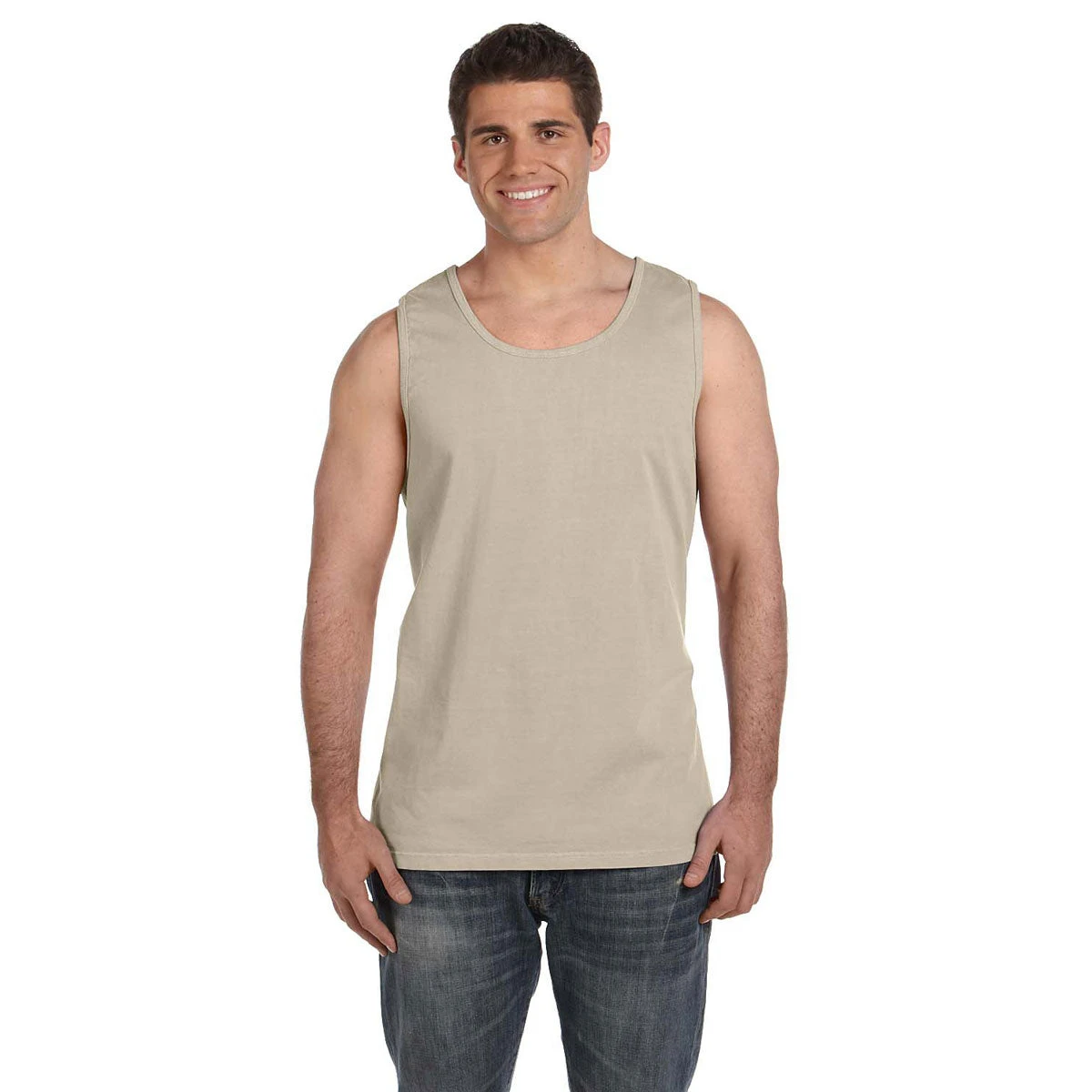 Comfort Colors Men's Sandstone 6.1 Oz. Tank 1 Comfort Colors Men's Sandstone 6.1 Oz. Tank