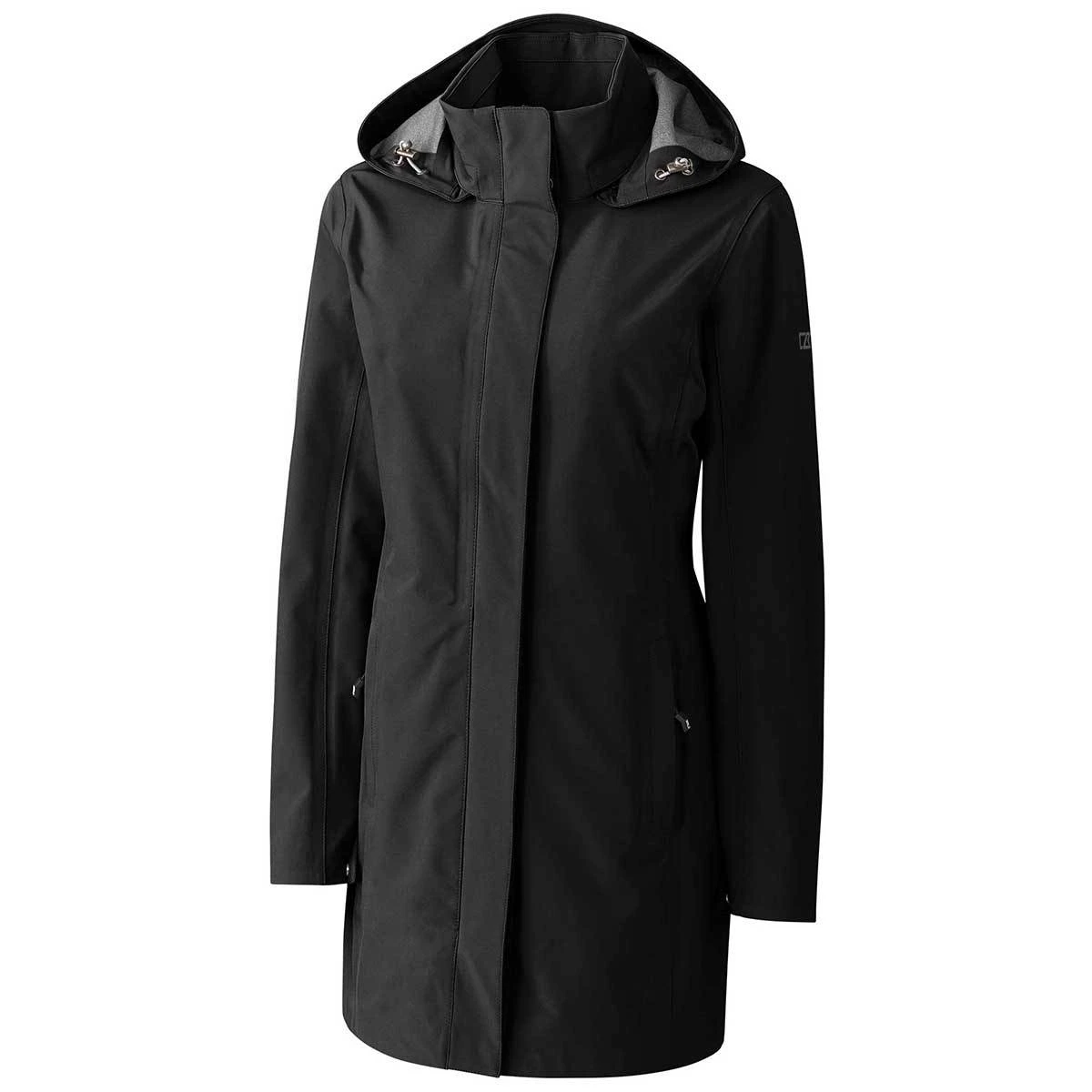 Cutter & Buck Women's Black Shield Hooded Shell 1 Cutter & Buck Women's Black Shield Hooded Shell
