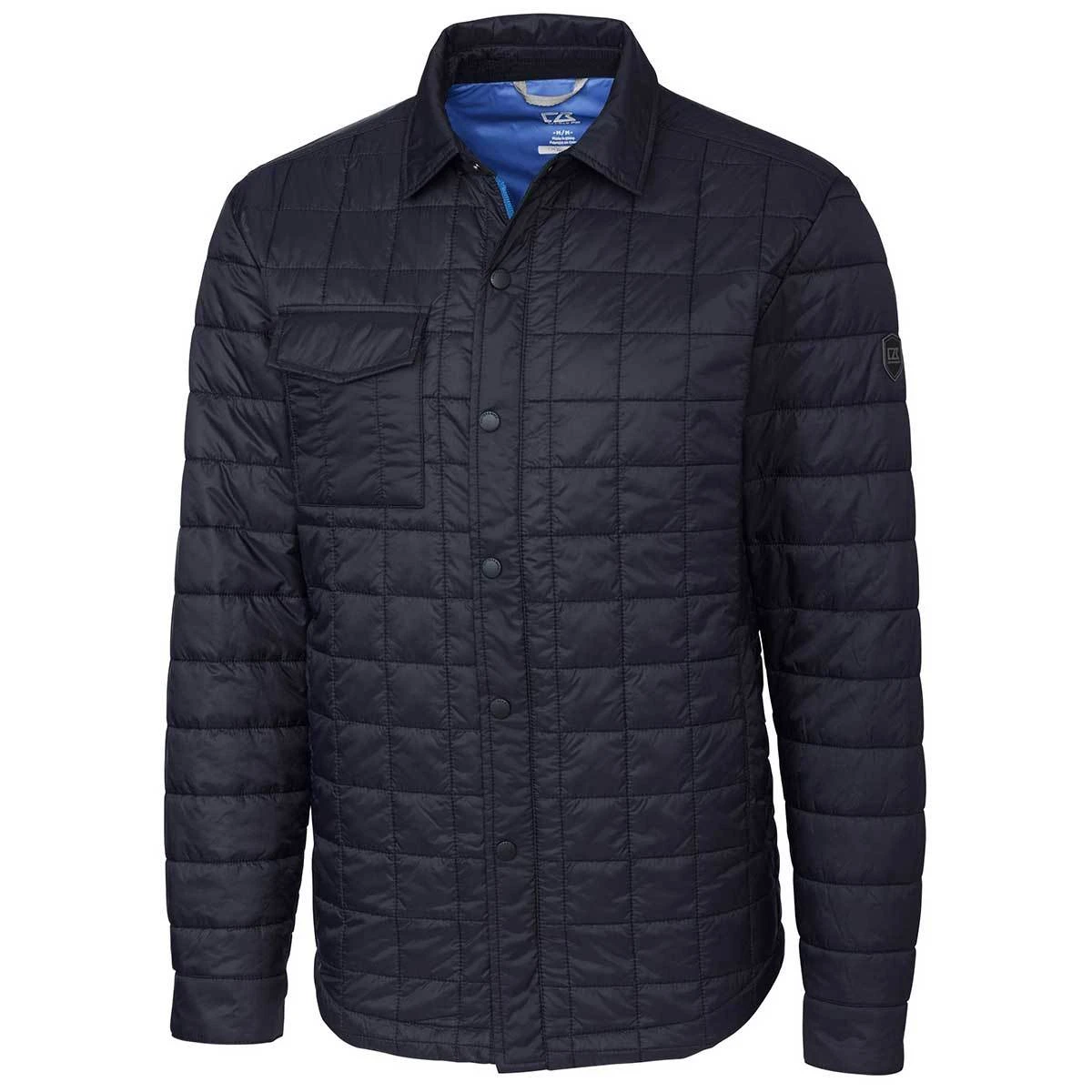 Cutter & Buck Men's Dark Navy Rainier Shirt Jacket 1 Cutter & Buck Men's Dark Navy Rainier Shirt Jacket