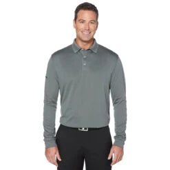 Callaway Men's Smoked Pearl Long Sleeve Core Performance Polo