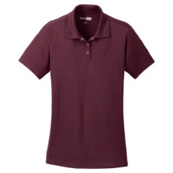 CornerStone Women's Maroon Micropique Gripper Polo