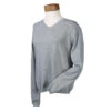 Devon & Jones Women's Grey Heather V-Neck Sweater