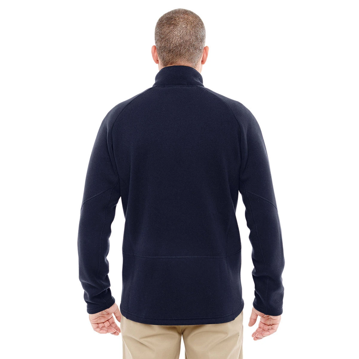 Devon & Jones Men's Navy Bristol Sweater Fleece Quarter-Zip 2 Devon & Jones Men's Navy Bristol Sweater Fleece Quarter-Zip - Image 2