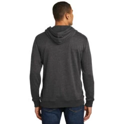 District Men's Heathered Black Lightweight Fleece Hoodie -Sportswear Shop DM391 Heathered Black HTB