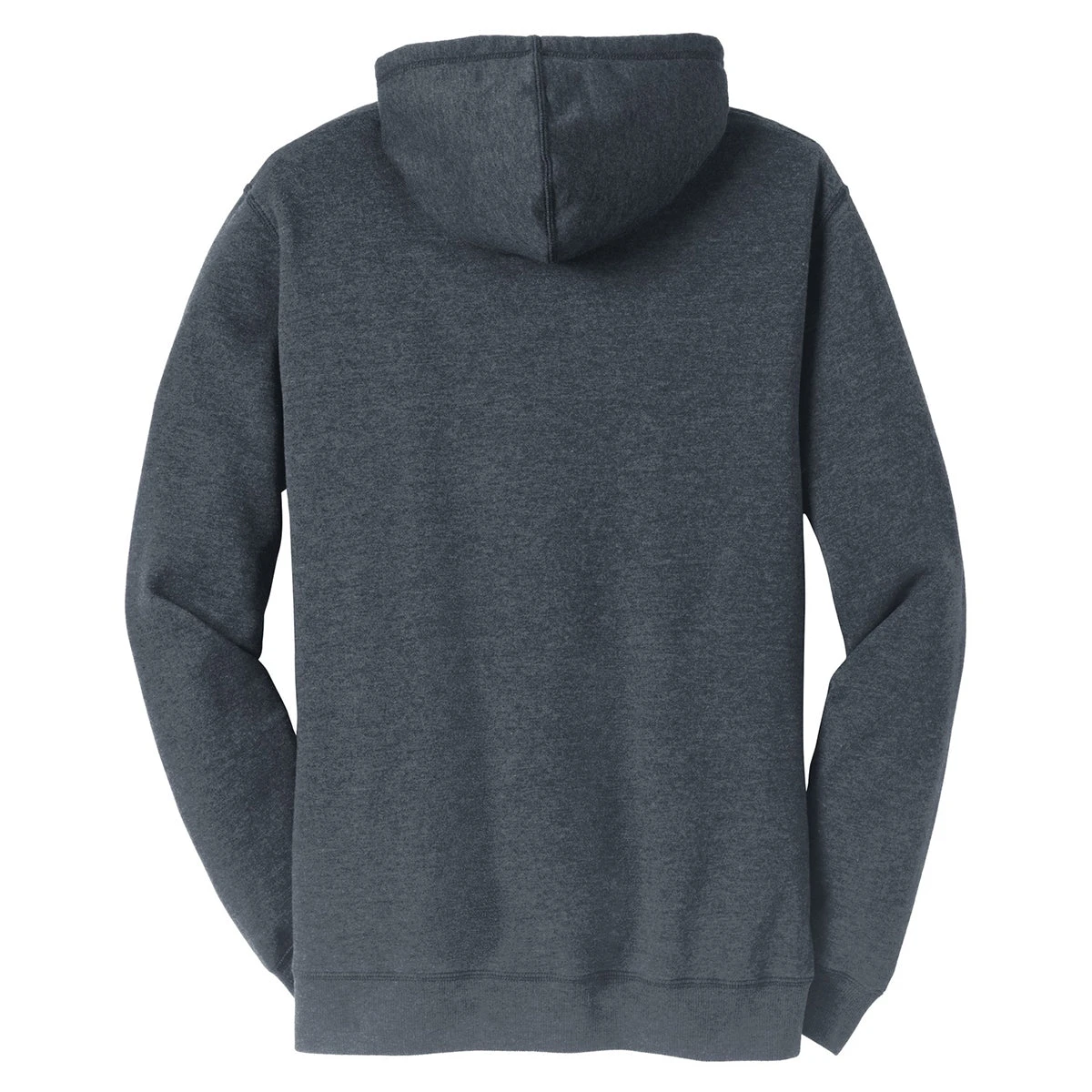 District Men's Heathered Navy Lightweight Fleece Hoodie 2 District Men's Heathered Navy Lightweight Fleece Hoodie - Image 2