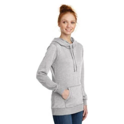 District Women's Heathered Grey Lightweight Fleece Hoodie -Sportswear Shop DM493 Heathered Grey HTS