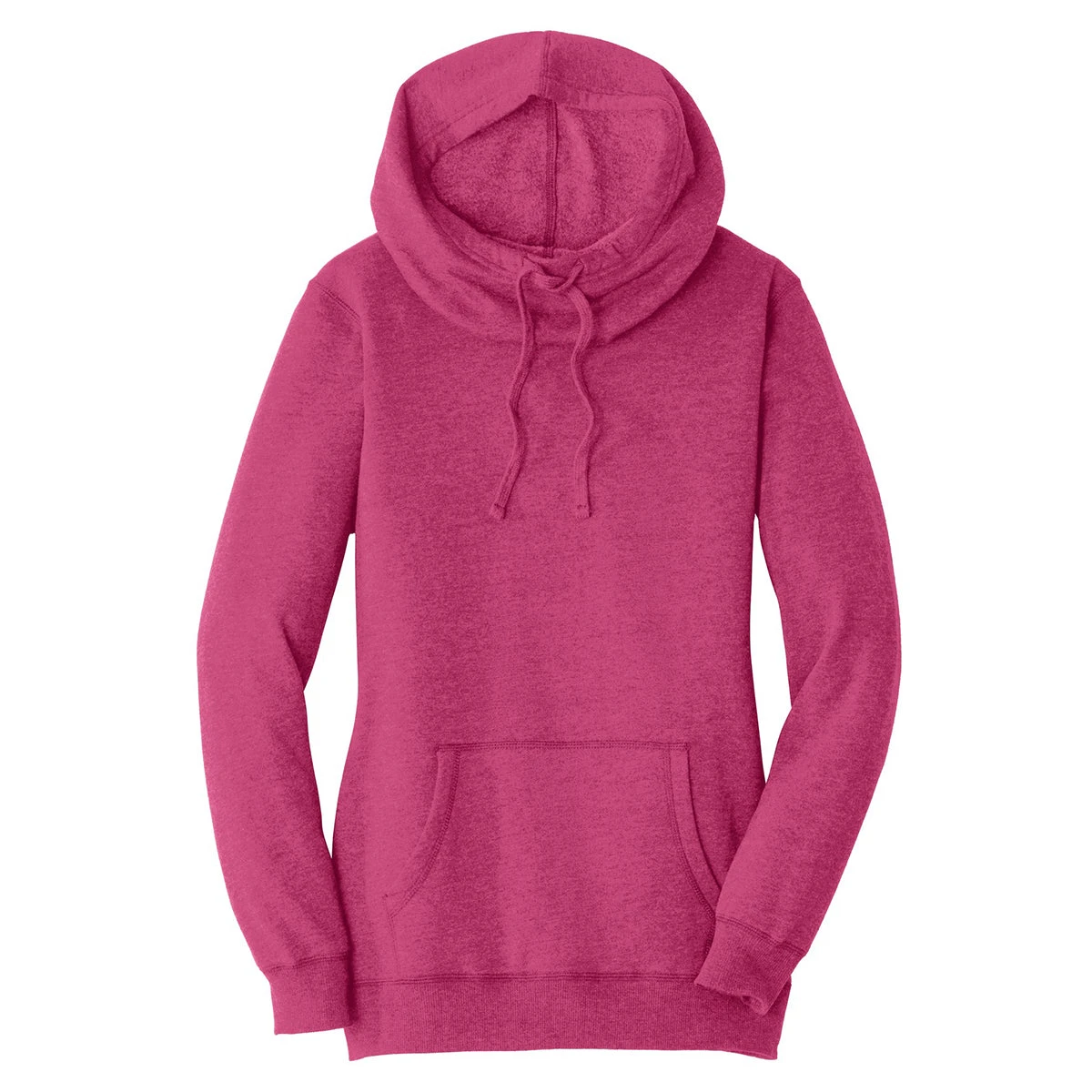 District Women's Heathered Pink Azalea Lightweight Fleece Hoodie 1 District Women's Heathered Pink Azalea Lightweight Fleece Hoodie