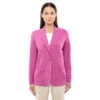 Devon & Jones Women's Charity Pink Perfect Fit Shawl Collar Cardigan