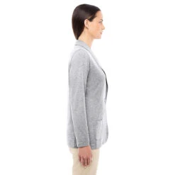 Devon & Jones Women's Grey Heather Perfect Fit Shawl Collar Cardigan -Sportswear Shop DP462W Grey Heather HTS