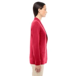 Devon & Jones Women's Red Perfect Fit Shawl Collar Cardigan 5 Devon & Jones Women's Red Perfect Fit Shawl Collar Cardigan -Sportswear Shop DP462W Red HTS