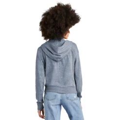 District Women's Navy Frost Perfect Tri Fleece 1/2-Zip Pullover -Sportswear Shop DT1311 NvyFrost HTB