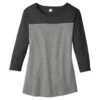 District Women's Black/Grey Frost Rally 3/4-Sleeve Tee