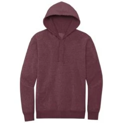 District Men's Heathered Cardinal V.I.T. Fleece Hoodie