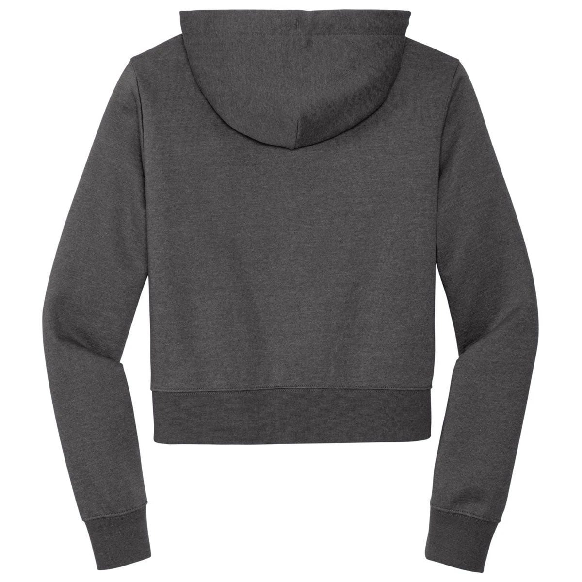 District Women's Heathered Charcoal V.I.T. Fleece Full Zip 2 District Women's Heathered Charcoal V.I.T. Fleece Full Zip - Image 2