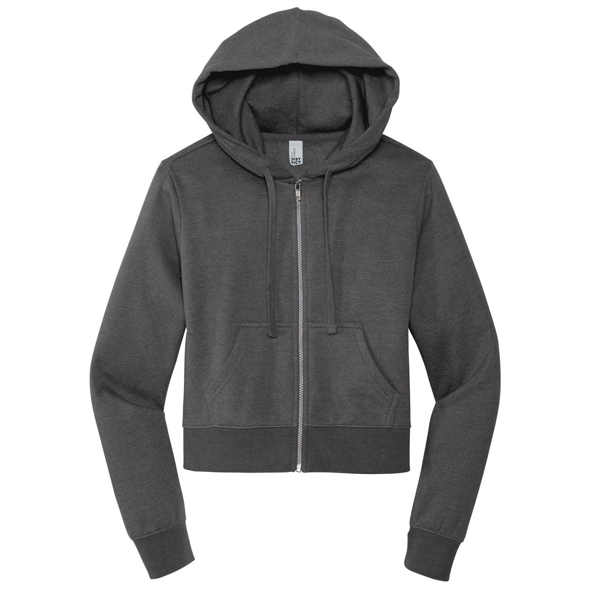 District Women's Heathered Charcoal V.I.T. Fleece Full Zip 1 District Women's Heathered Charcoal V.I.T. Fleece Full Zip
