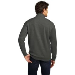 District Men's Heathered Charcoal V.I.T. Fleece Quarter Zip -Sportswear Shop DT6106 Heathered Charcoal HTB
