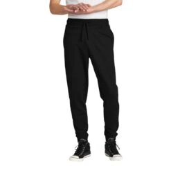 District Men's Black V.I.T. Fleece Jogger -Sportswear Shop DT6107 Black HTF