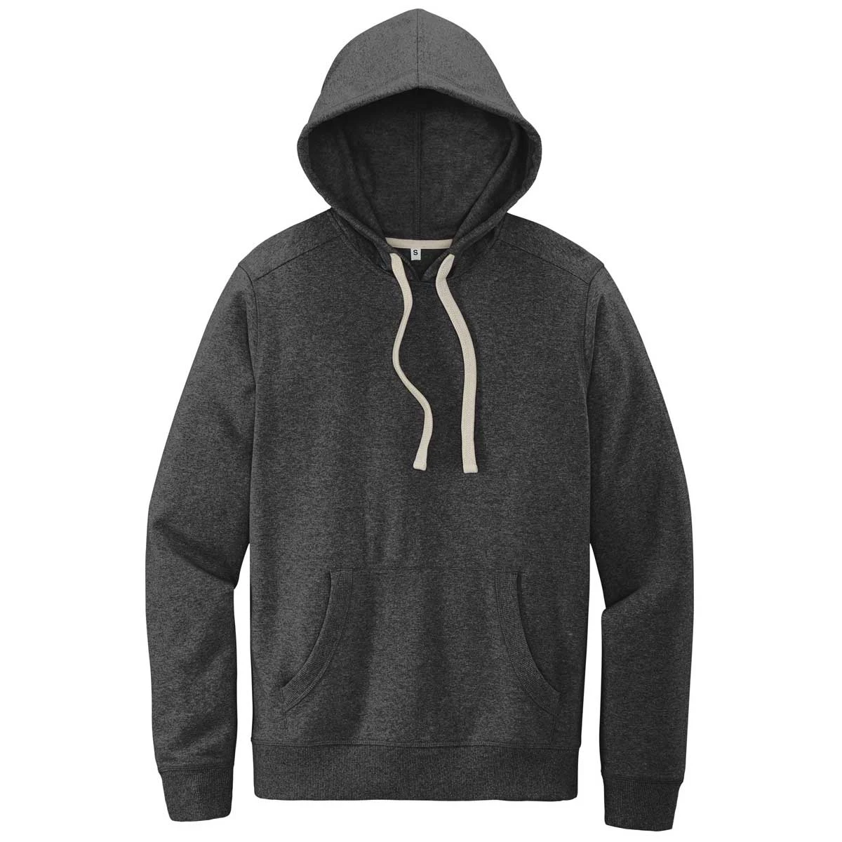 District Men's Charcoal Heather Re-Fleece Hoodie 1 District Men's Charcoal Heather Re-Fleece Hoodie