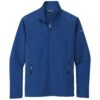 Eddie Bauer Men's Cobalt Blue Smooth Fleece Base Layer Full-Zip