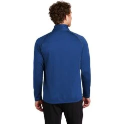 Eddie Bauer Men's Cobalt Blue Smooth Fleece Base Layer Full-Zip -Sportswear Shop EB246 Cobalt Blue HTB