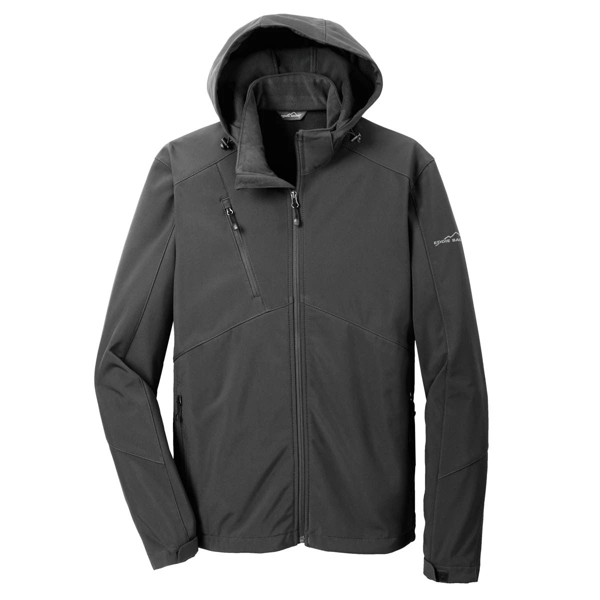 Eddie Bauer Men's Grey Steel Hooded Softshell Parka 1 Eddie Bauer Men's Grey Steel Hooded Softshell Parka