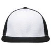 Pacific Headwear White/Black/Black Premium M2 Performance Trucker FlexFit Cap