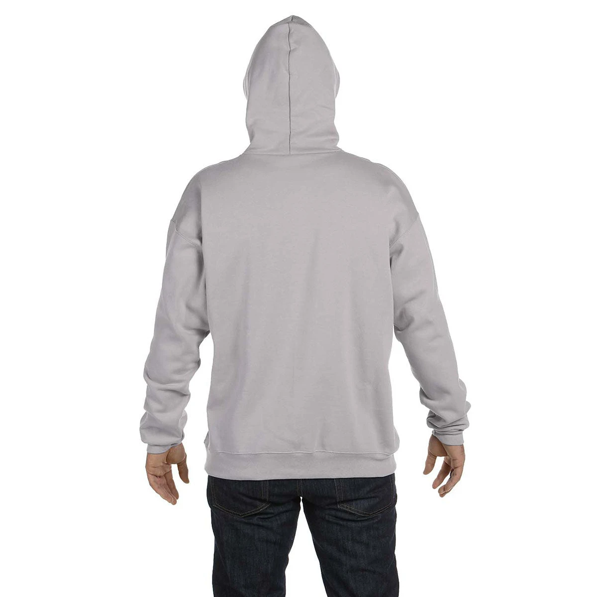 Hanes Men's Light Steel 9.7 Oz. Ultimate Cotton 90/10 Pullover Hood 2 Hanes Men's Light Steel 9.7 Oz. Ultimate Cotton 90/10 Pullover Hood - Image 2