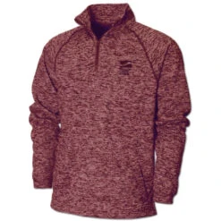 BAW Men's Maroon Vintage Heather 1/4 Zip