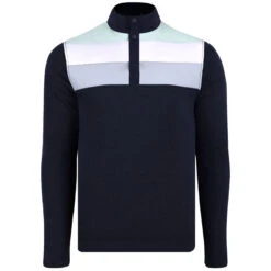 Swannies Golf Men's Navy Mint Foxx Fleece