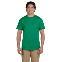 Gildan Men's Kelly Green Ultra Cotton 6 Oz. T-Shirt